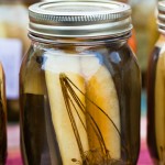 Jars of homemade dill pickled cucumbers